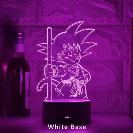 Lámpara LED Metacrilato 3D Goku Dragon Ball