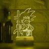 Lámpara LED 3D Goku Dragon Ball