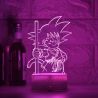 Lámpara LED 3D Goku Dragon Ball