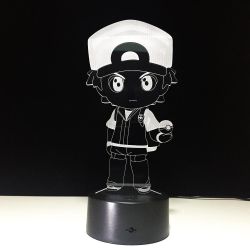 Lámpara 3D de Ash Ketchum de Pokemon