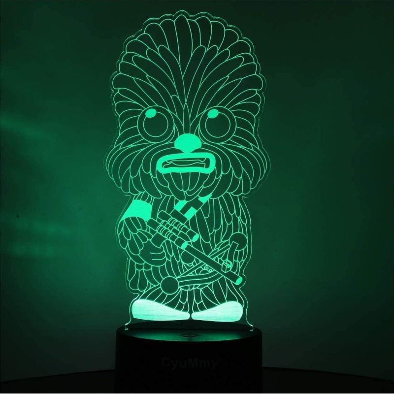 Lámpara 3D Star Wars para niños - Chewbacca - Multicolor