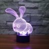 Lámpara 3D con forma de conejo para niños
