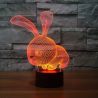 Lámpara 3D con forma de conejo para niños