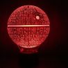 Lampara LED Efecto 3D Estrella de la Muerte