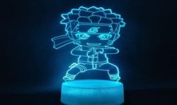 Lámpara efecto 3D Joven Naruto manga