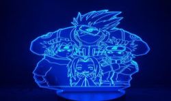 Lámpara 3D Naruto Kakashi Sasuke Sakura