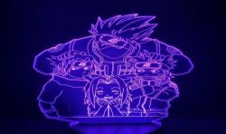Lámpara 3D Naruto Kakashi Sasuke Sakura