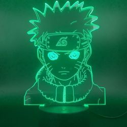 Lampara 3D metacrilato Uzumaki Naruto