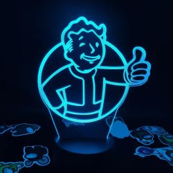 Lámpara Juego Fallout Pip Game Boy Mark