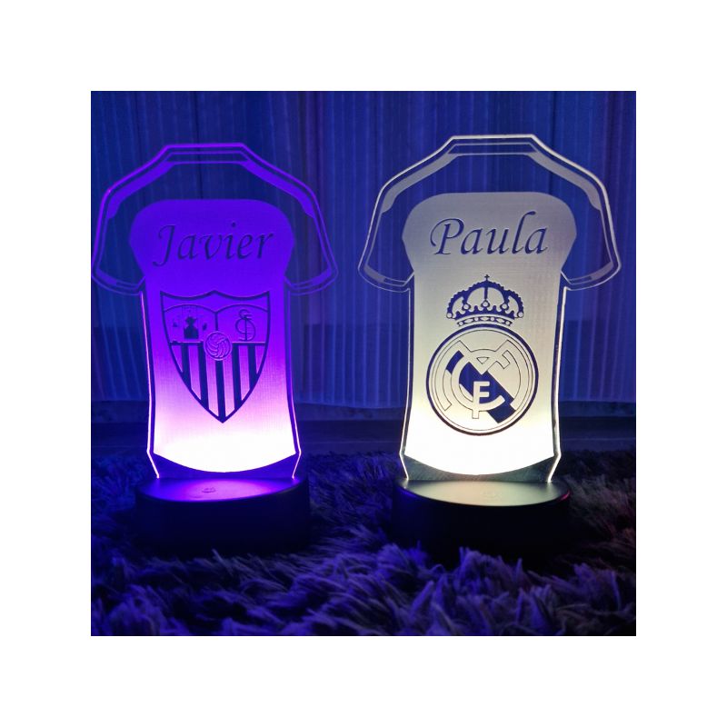Lámpara Camiseta Fútbol Personalizada - ¡Añade tu Nombre y tu Equipo Favorito! Lámpara Camiseta Fútbol Personalizada - ¡Añade tu Nombre y tu Equipo Favorito!
