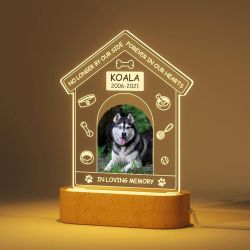 Lámpara foto mascota personalizada