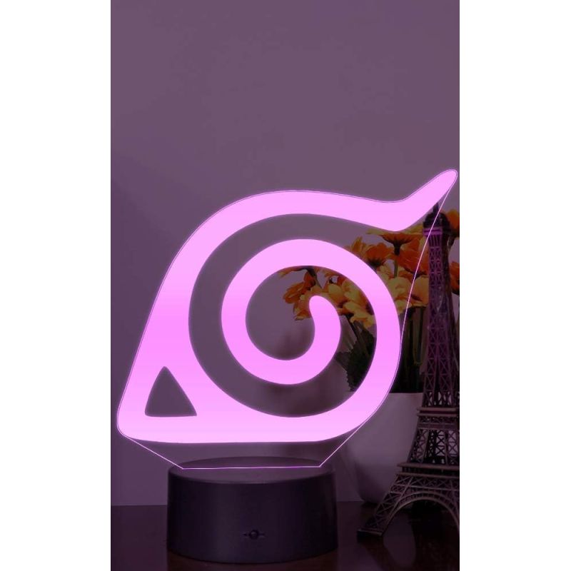 Lampara 3D LOGO Naruto - Cambia de Color Lampara 3D LOGO Naruto - Cambia de Color