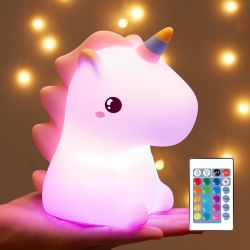 Luz Unicornio Nocturna Infantil con Sensor de Lloros y Música Relajante - El Aliado Perfecto para un Sueño Tranquilo