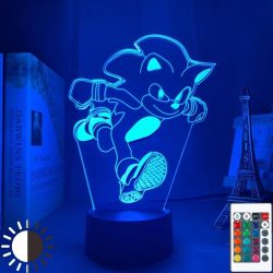 Lámpara Led 3D Sonic - Metacrilato - Multicolor - Mando